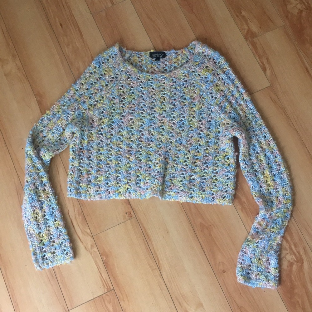 TOPSHOP Crop Knit Sweater